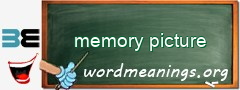 WordMeaning blackboard for memory picture